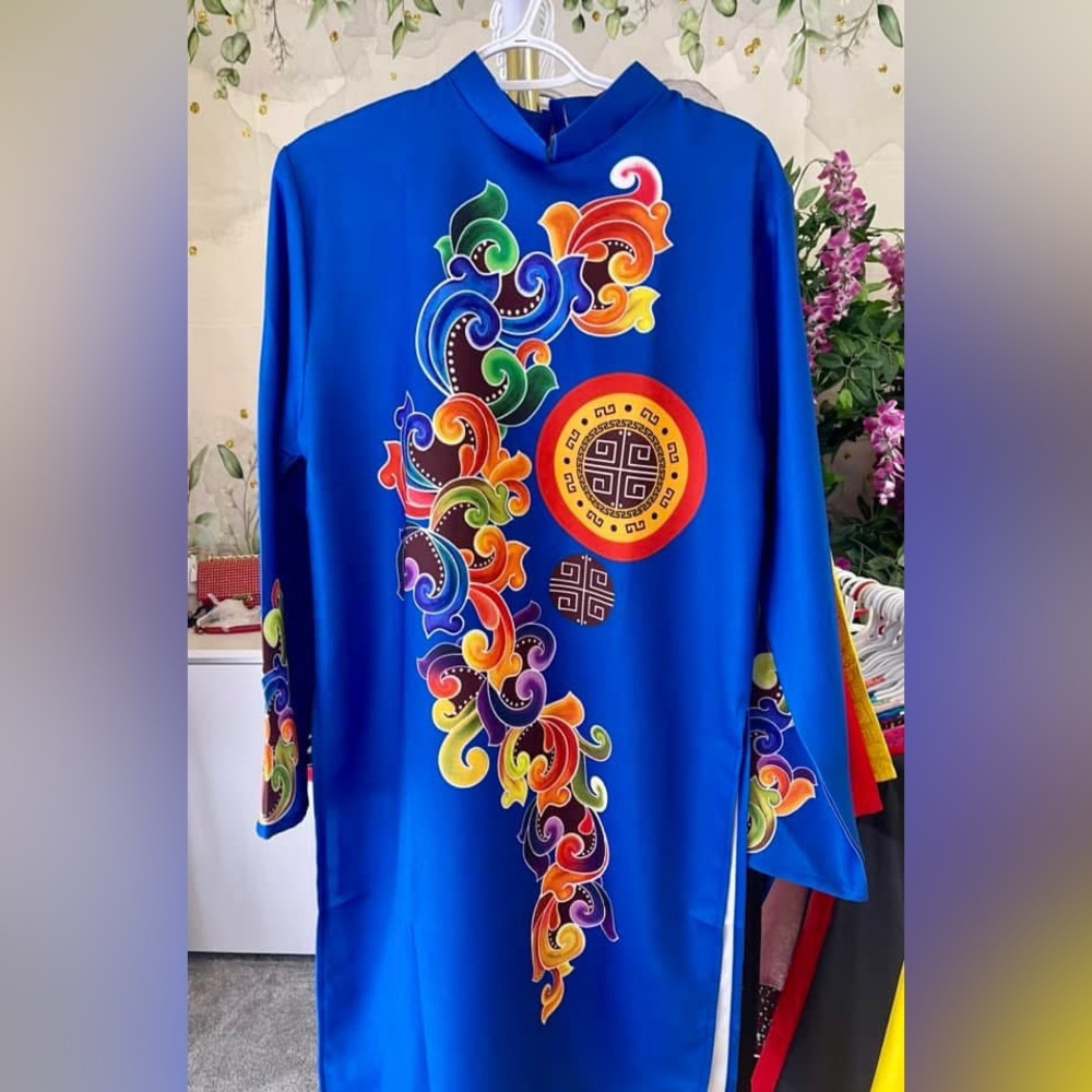 ao dai cach tan nam lua, Vietnamese men’s modern contemporary long dress top s